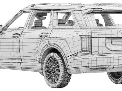 Hyundai Palisade 2026 3D Model