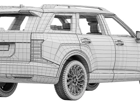 Hyundai Palisade 2026 3D Model