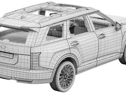 Hyundai Palisade 2026 3D Model