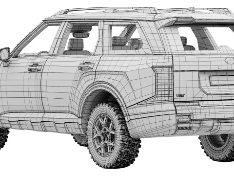 Hyundai Palisade XRT Pro 2026 3D Model