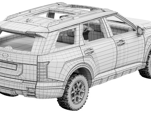Hyundai Palisade XRT Pro 2026 3D Model