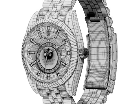 RolexSky-Dweller 336938 3D Model