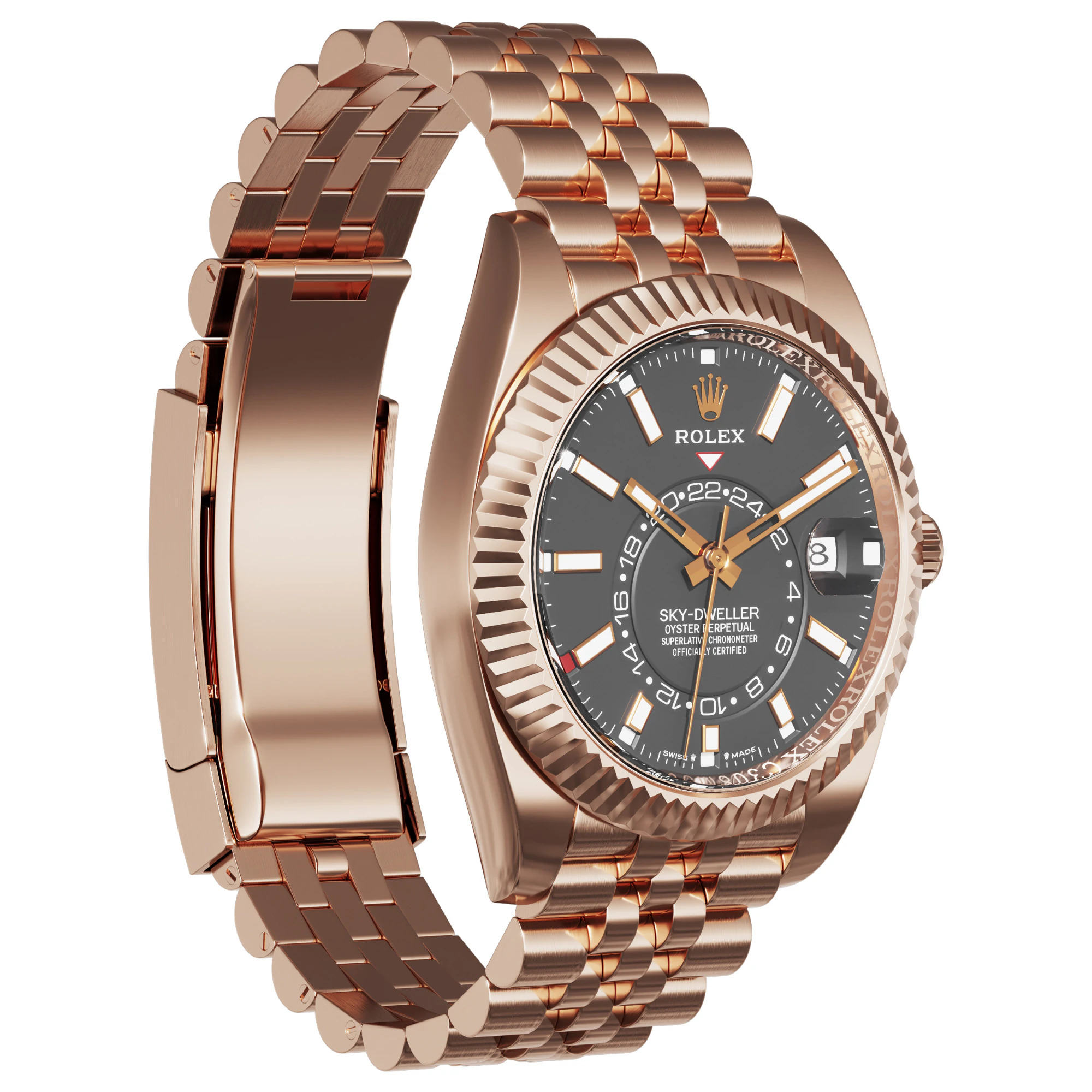 RolexSky-Dweller 336935 3D Model .c4d .max .obj .3ds .fbx .stl .blend 