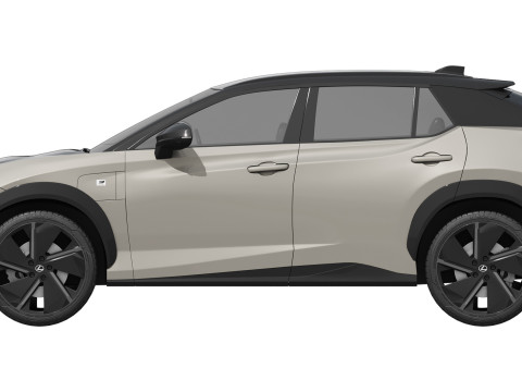 Lexus RZ 550e F-sport 2026 3D Model
