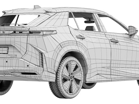 Lexus RZ 550e F-sport 2026 3D Model