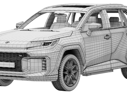 Toyota RAV4 GR sport 2026 Modello 3D