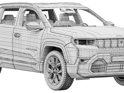 Jeep Compass 2026 3D Model