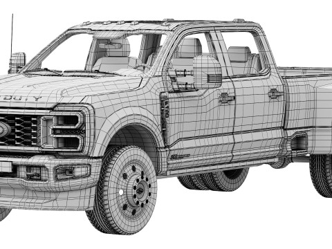 Ford-F-450 Super Duty Limited 2024 3D 모델
