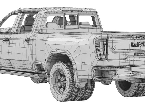 GMC Sierra Denali 3500 HD 2025 Modelo 3D