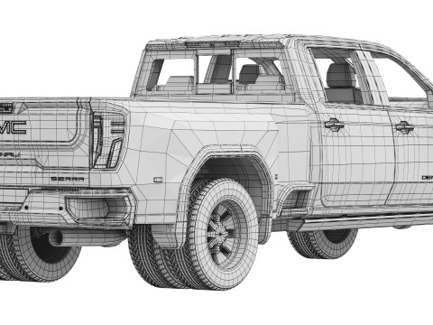 GMC Sierra Denali 3500 HD 2025 Modelo 3D
