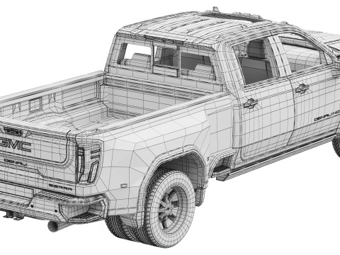 GMC Sierra Denali 3500 HD 2025 Modelo 3D