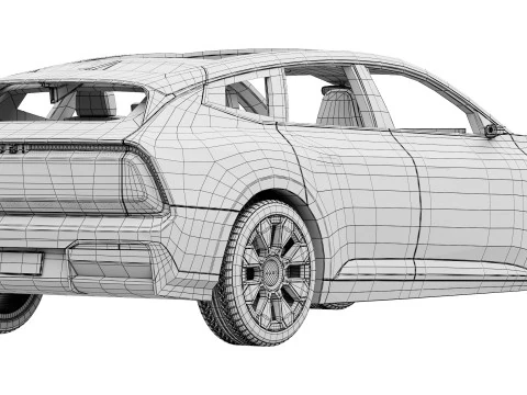 Audi E5 Sportback 2026 Modello 3D