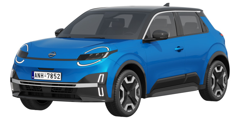Nissan Micra EV 2026 Modello 3D .c4d .max .obj .3ds .fbx .stl .blend 