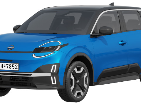 Nissan Micra EV 2026 3D Модель