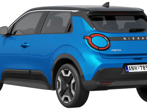 निसान माइक्रा ईवी 2026 3D मॉडल
