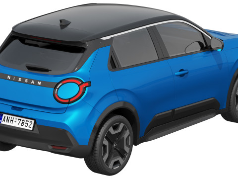 Nissan Micra EV 2026 Modello 3D