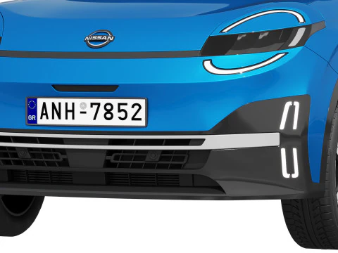 निसान माइक्रा ईवी 2026 3D मॉडल