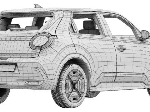 Nissan Micra EV 2026 Modello 3D