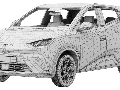 BYD Dolphin Surf 2025 Model 3D