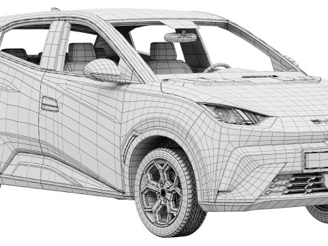BYD Dolphin Surf 2025 Model 3D