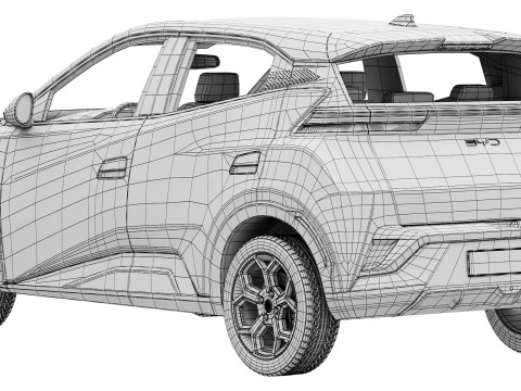 BYD Dolphin Surf 2025 Model 3D