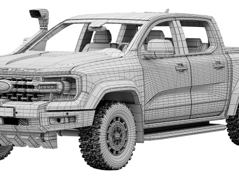 Ford-Ranger Super Duty 2026 Modello 3D