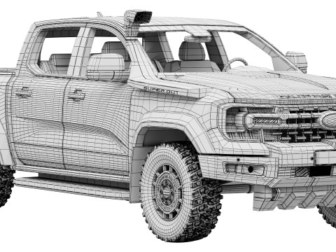 Ford-Ranger Super Duty 2026 Modello 3D