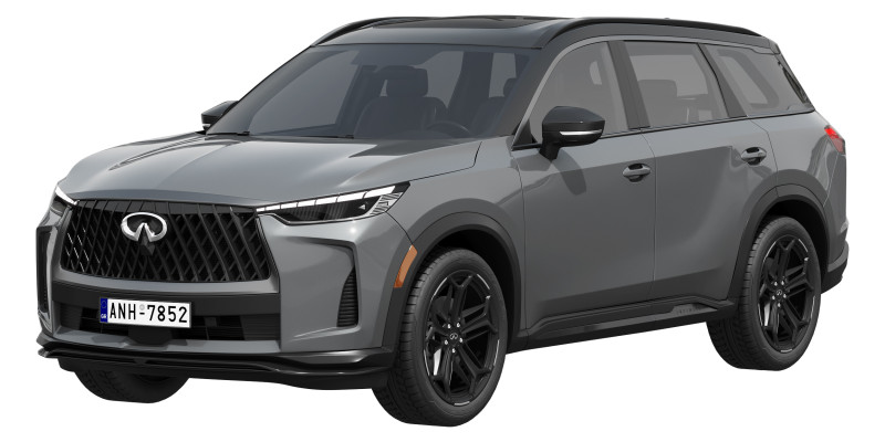 Infiniti QX60 2026 3D Model .c4d .max .obj .3ds .fbx .stl .blend