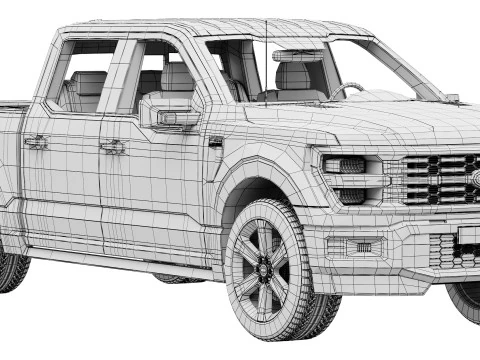 F-150 Lobo 2025 3D Model