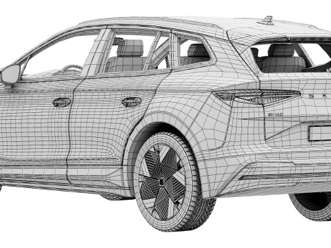 Skoda Enyaq RS 2026 3D Model