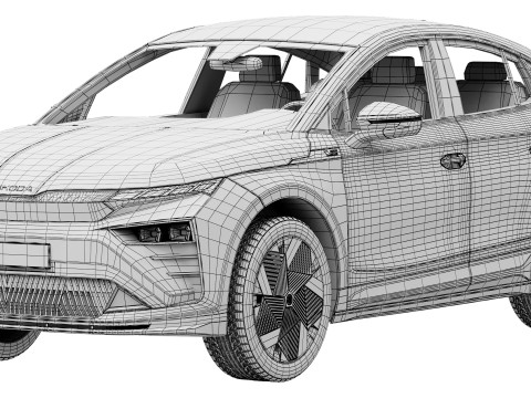 Skoda Enyaq Coupe RS 2026 Modèle 3D