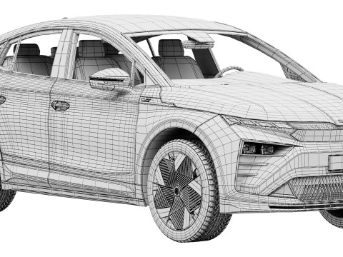 Skoda Enyaq Coupe RS 2026 Modèle 3D