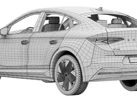 Skoda Enyaq Coupe RS 2026 Modèle 3D