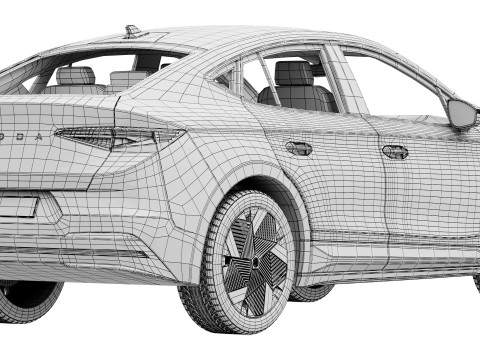 Skoda Enyaq Coupe RS 2026 Modèle 3D