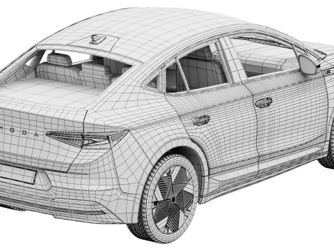 Skoda Enyaq Coupe RS 2026 Modèle 3D
