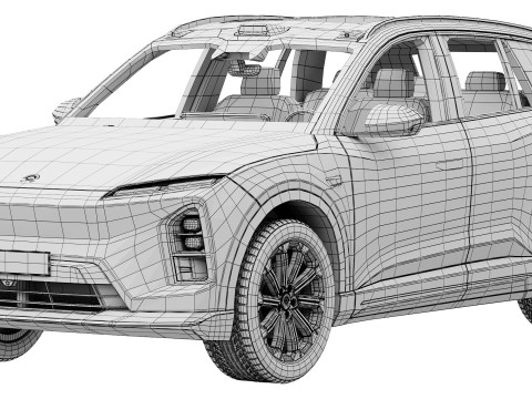 NIO ES6 EL6 2025 3D Model