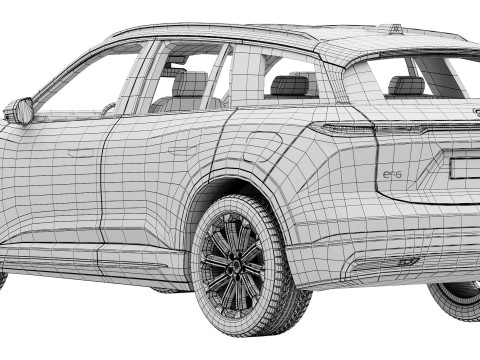 NIO ES6 EL6 2025 3D Model