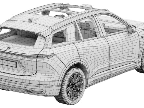 NIO ES6 EL6 2025 3D Model