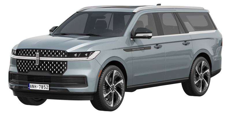 Lincoln Navigator 2025 3D Модель .c4d .max .obj .3ds .fbx .stl .blend