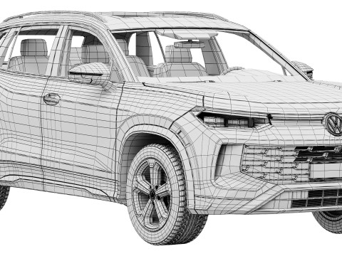 Volkswagen Tiguan 2026 3D Модель