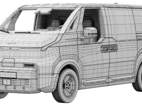 Kia PV5 Cargo 2025 Modello 3D
