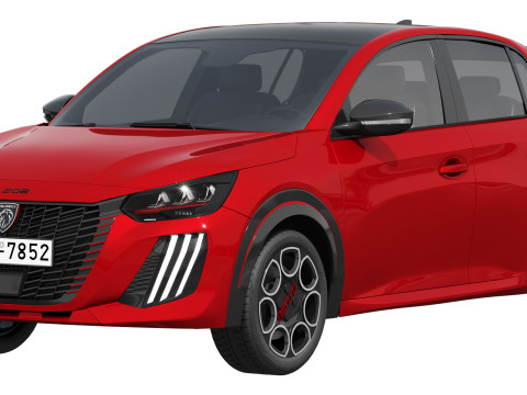 Peugeot E-208 GTI 2026 3D मॉडल
