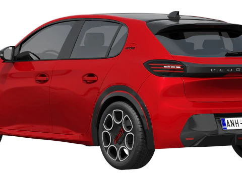 Peugeot E-208 GTI 2026 3D Model