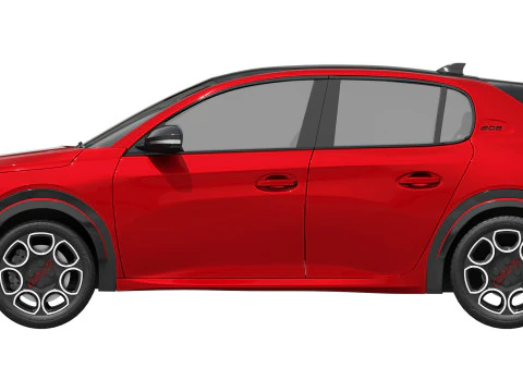 Peugeot E-208 GTI 2026 3D Model