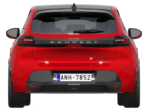 Peugeot E-208 GTI 2026 3D Model