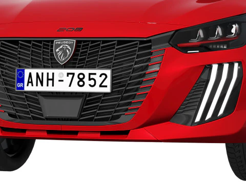 Peugeot E-208 GTI 2026 3D Model