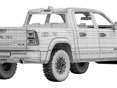 Ram 1500 RHO 2025 3D Модель