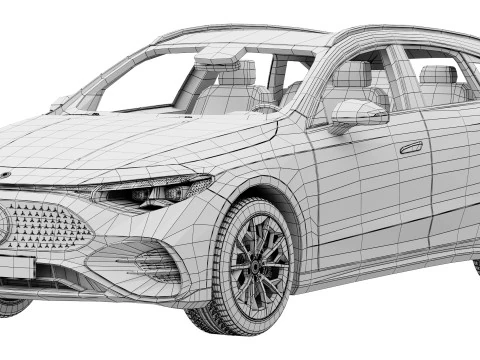 Mercedes-Benz CLA Shooting Brake EQ AMG linea 2026 Modello 3D