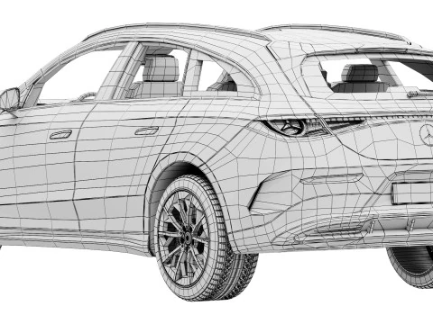 Mercedes-Benz CLA Shooting Brake EQ AMG linea 2026 Modello 3D