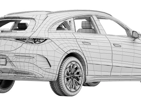 Mercedes-Benz CLA Shooting Brake EQ AMG linea 2026 Modello 3D